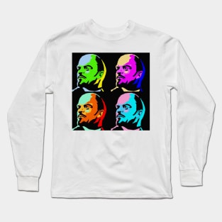 V.I. Lenin Pop Art Design Long Sleeve T-Shirt